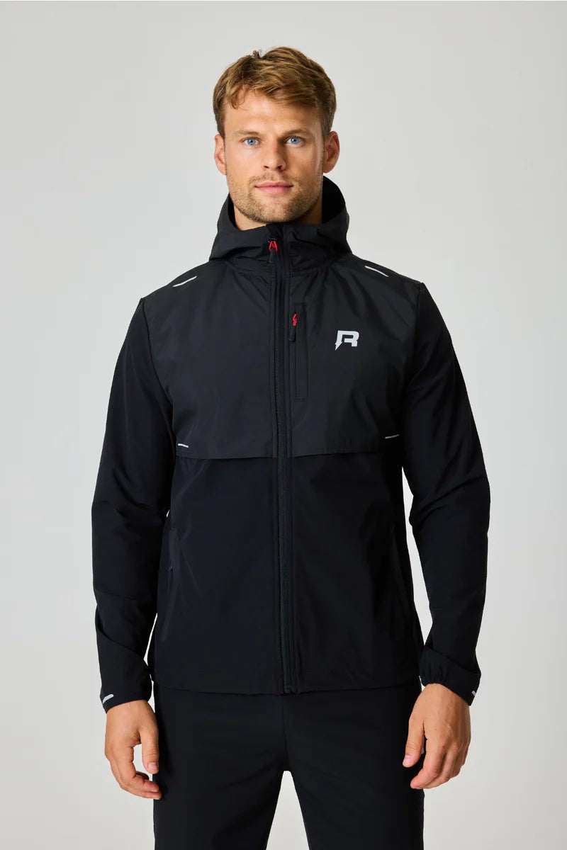 Reprimo Summit Panelled Windbreaker - Black / Red