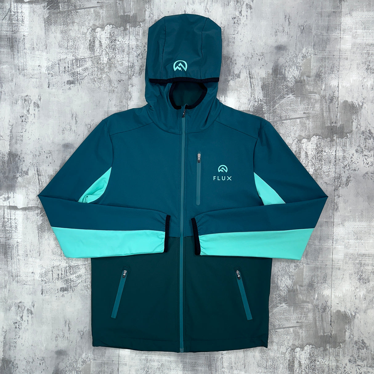 Flux Junior Versatility Tracksuit Jacket - Jungle Green/Teal