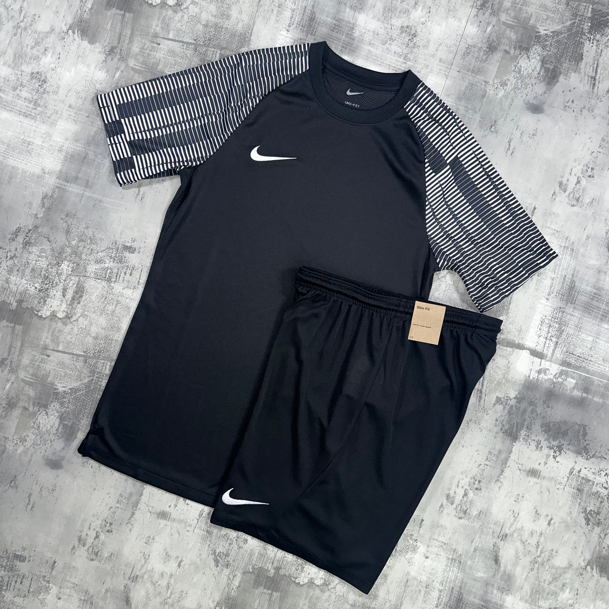 Nike Dri Fit academy pro set Black t shirt and shorts S S