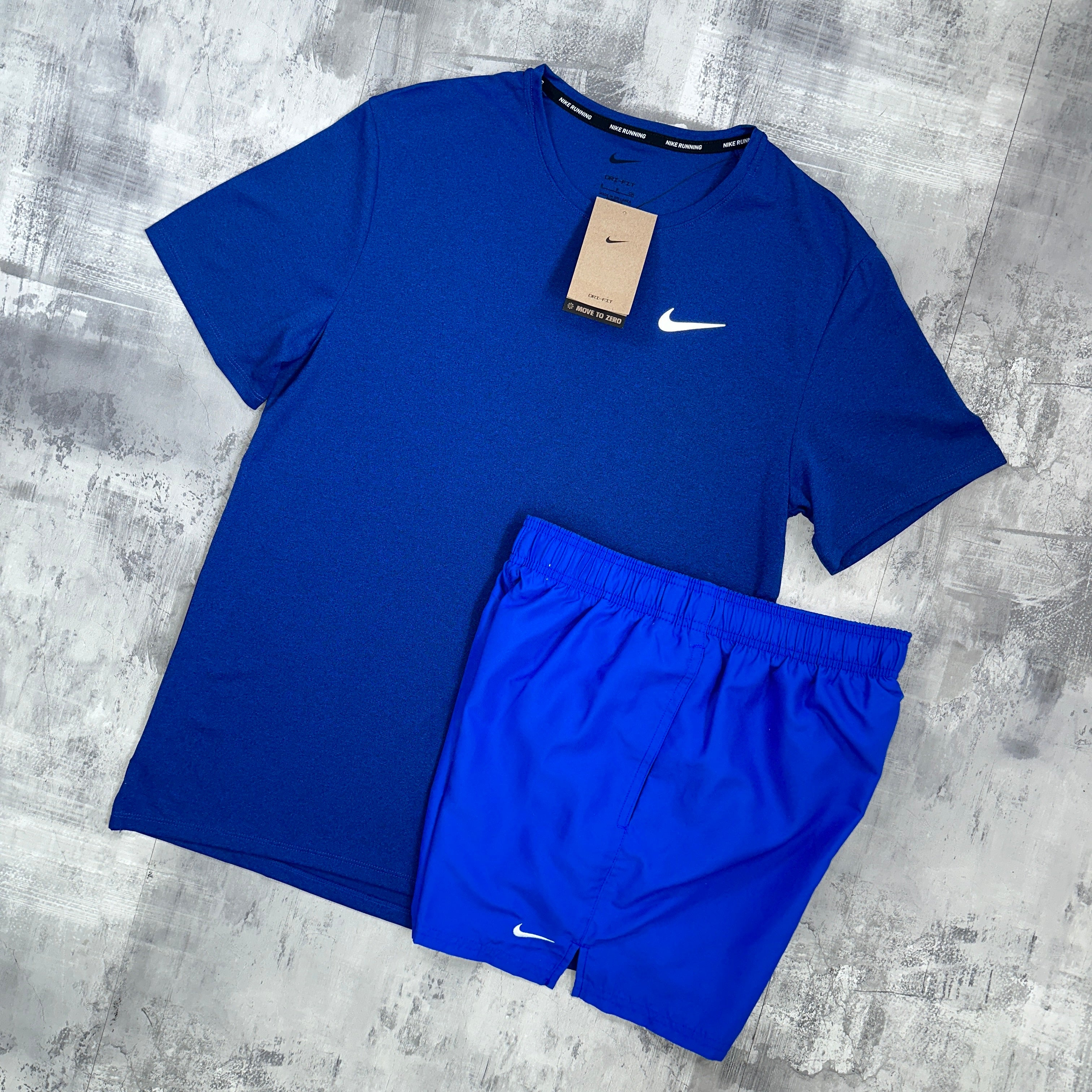 Nike Miler set Game Royal - t-shirt and shorts