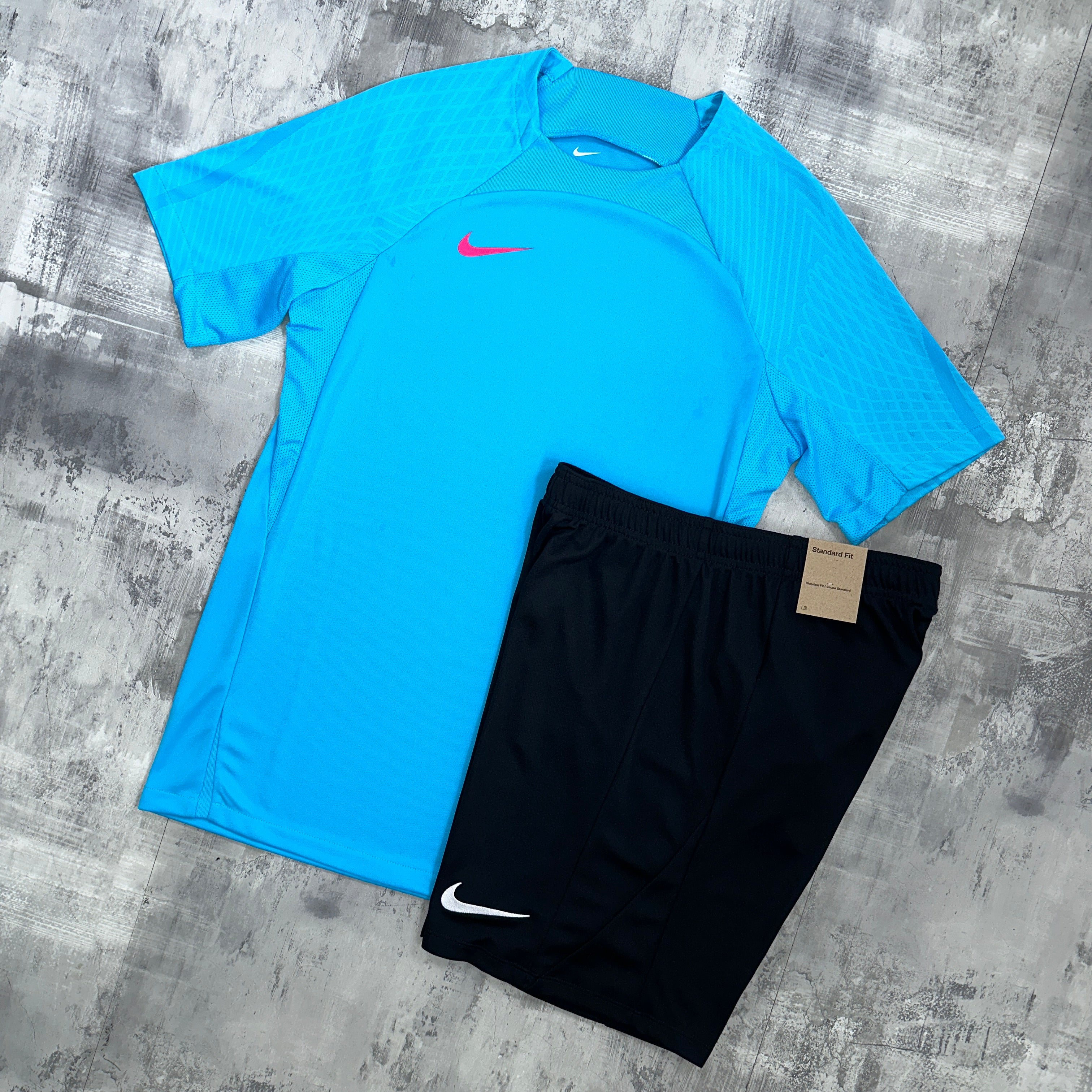 Nike Dri-Fit Strike set Aqua - t-shirt & shorts