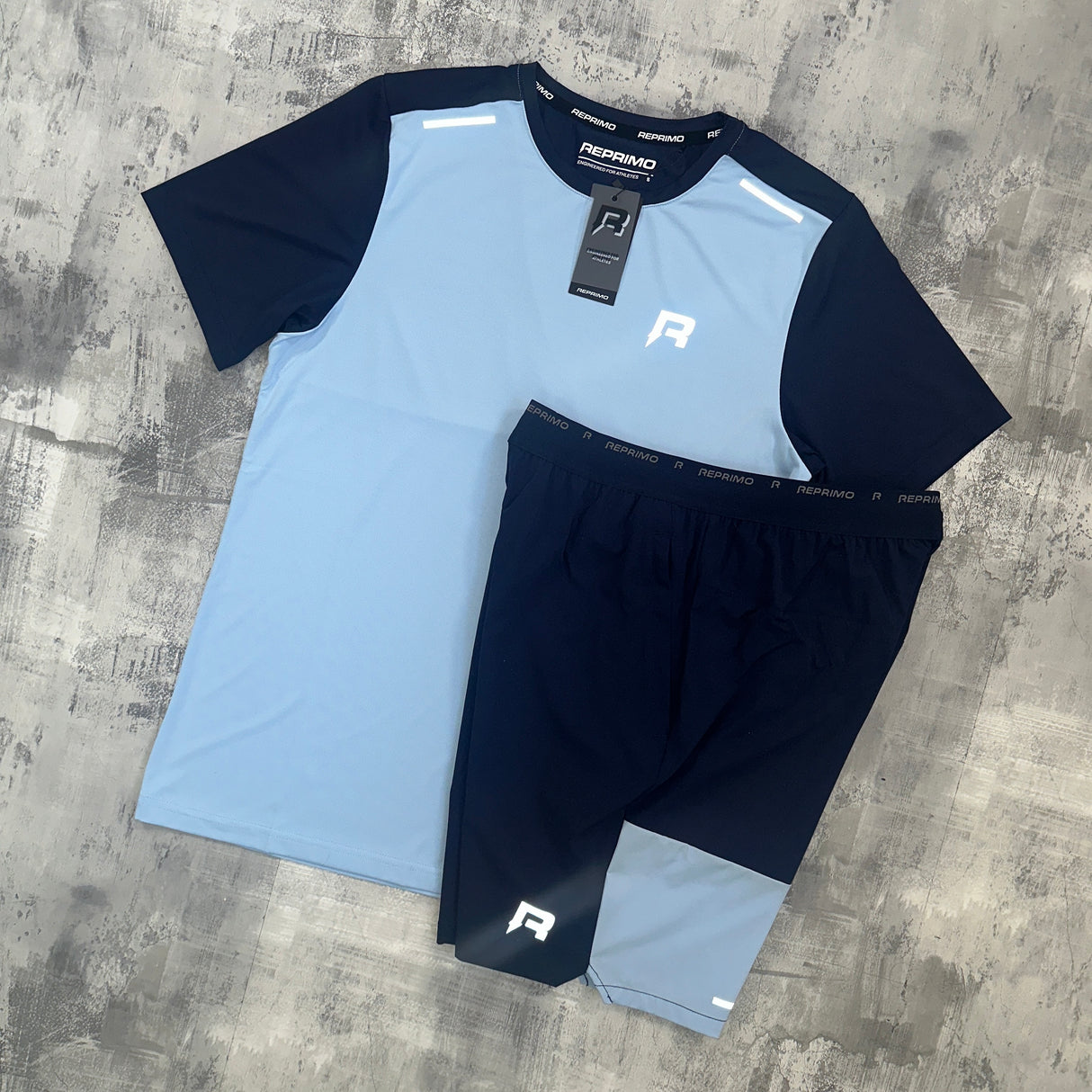 Reprimo Flight Set Navy / Sky - T-Shirt and short