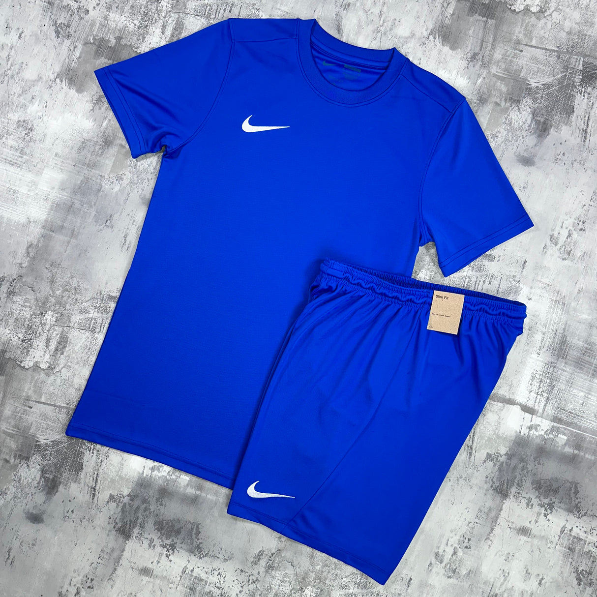 Nike Dri Fit Set Royal Blue T Shirt Shorts S S