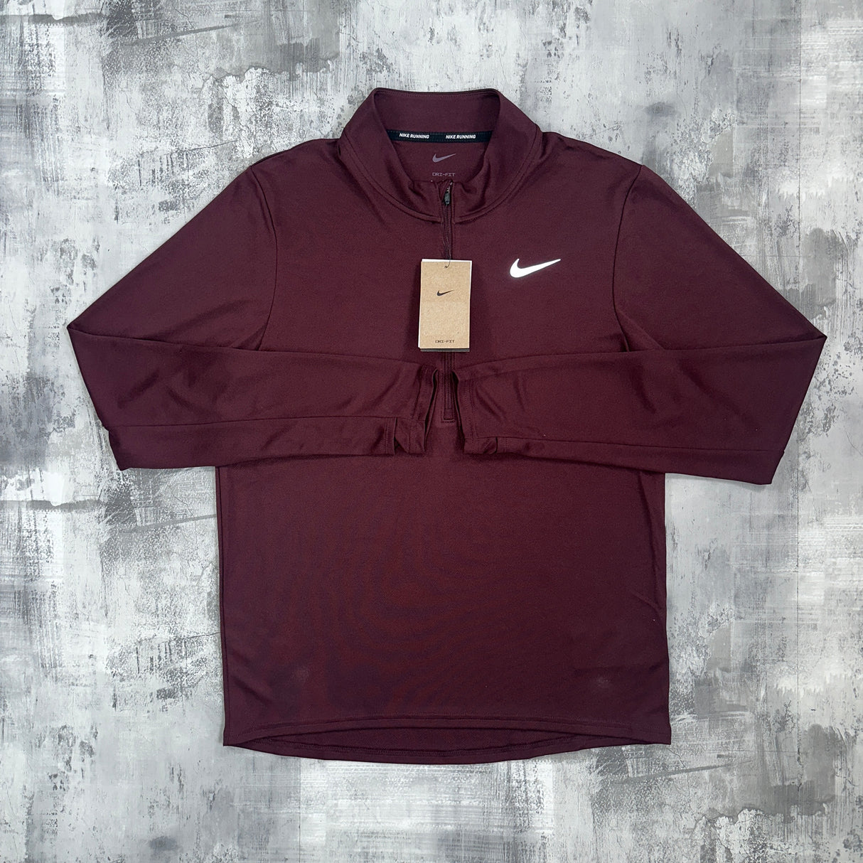 Nike pacer 1/2 zip Burgundy