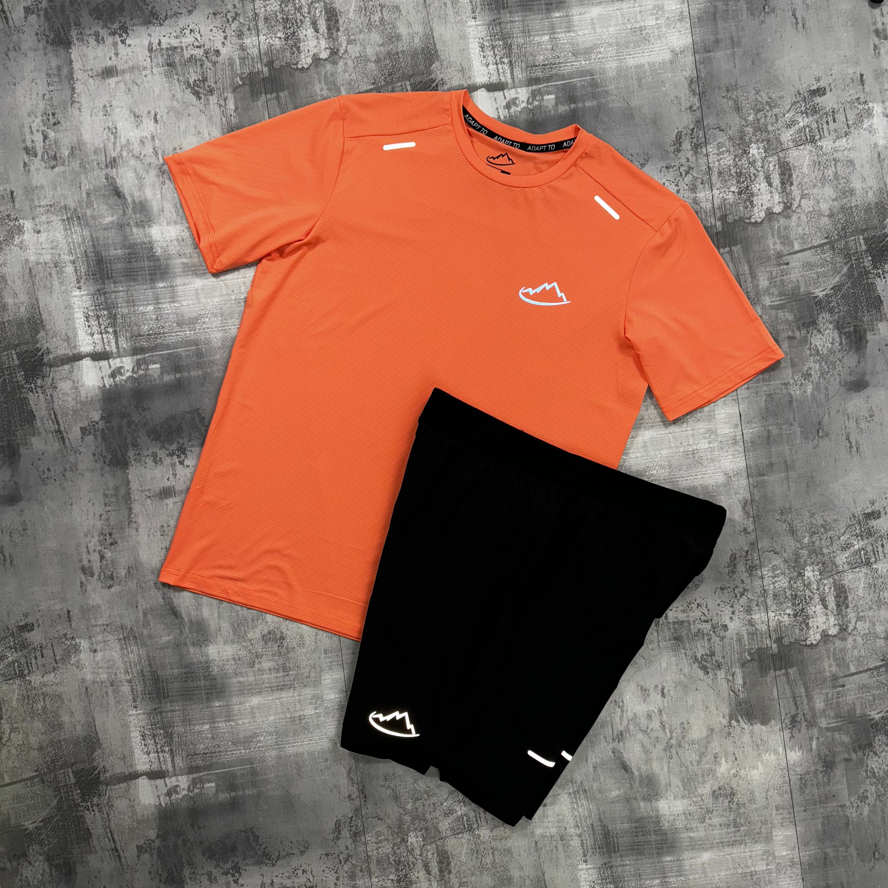 Adapt To Kinetic Set Orange - T-Shirt & Shorts