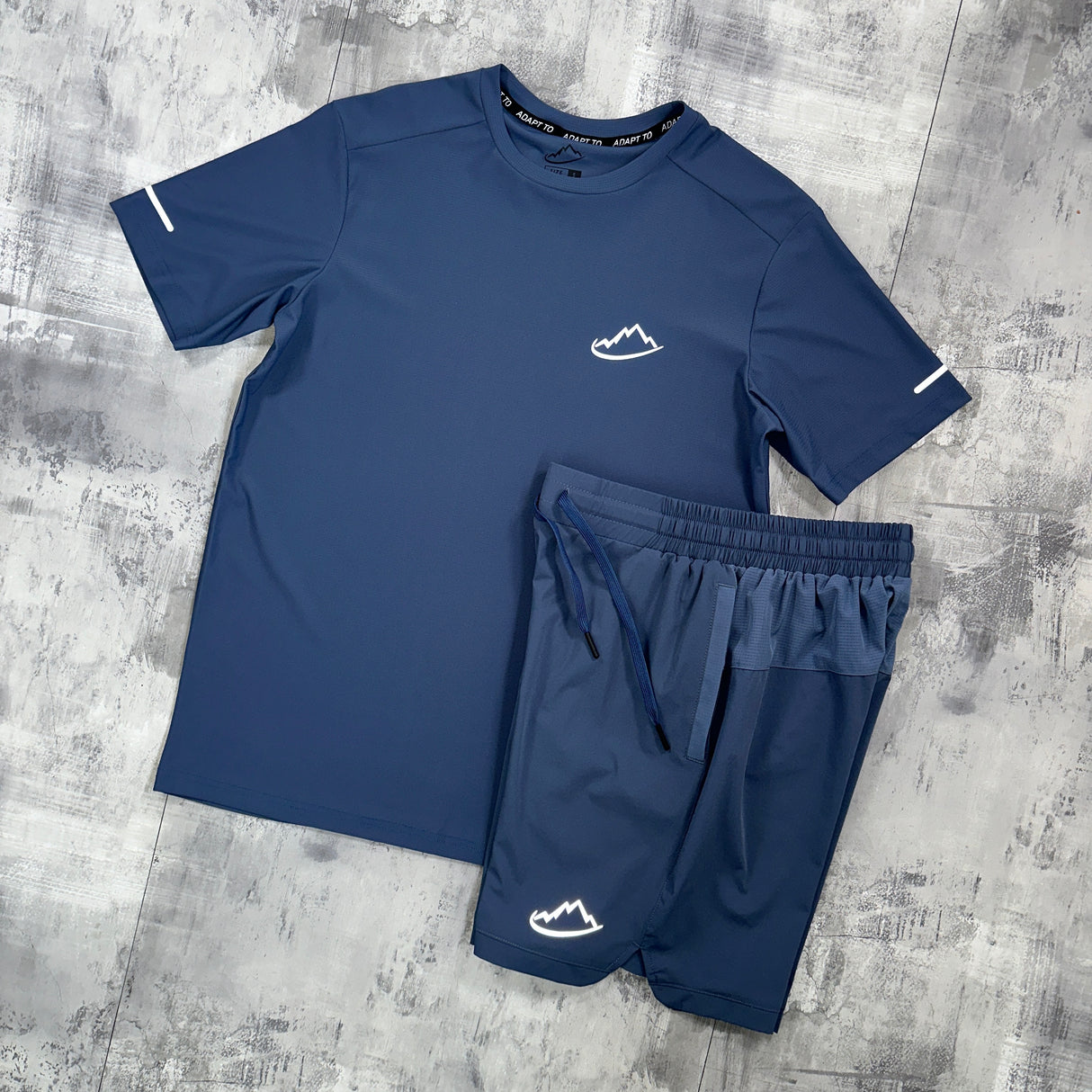 Adapt To Reflex Set Blue - T-shirt & Shorts