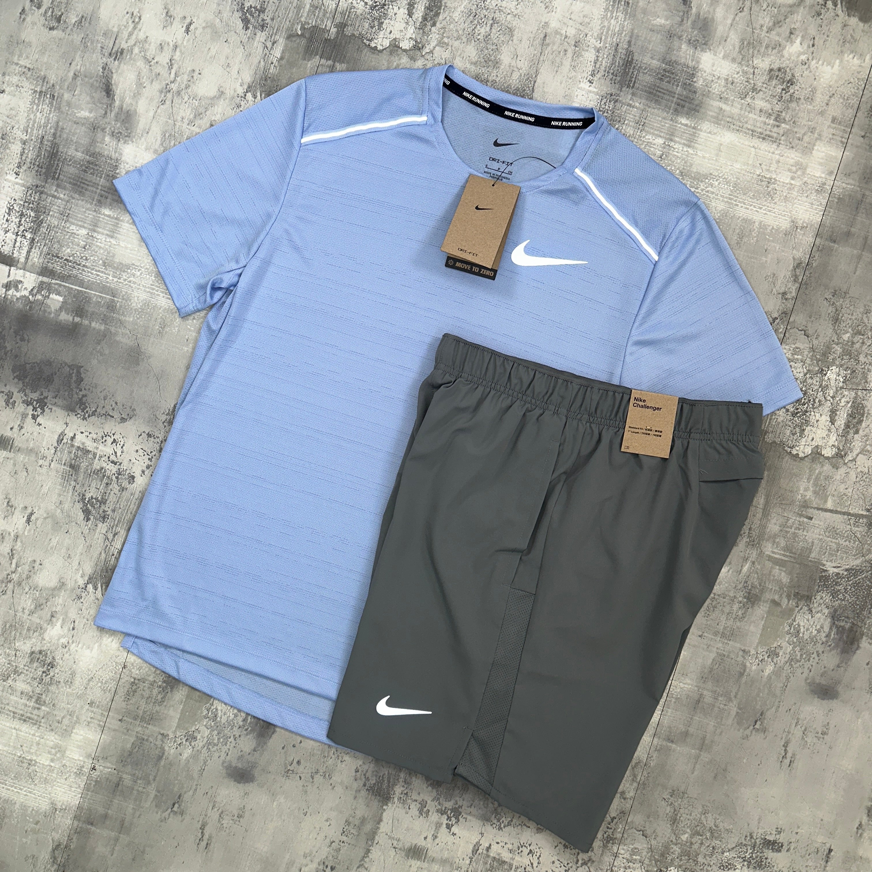 Nike Miler set Colbalt Blue - t-shirt and shorts