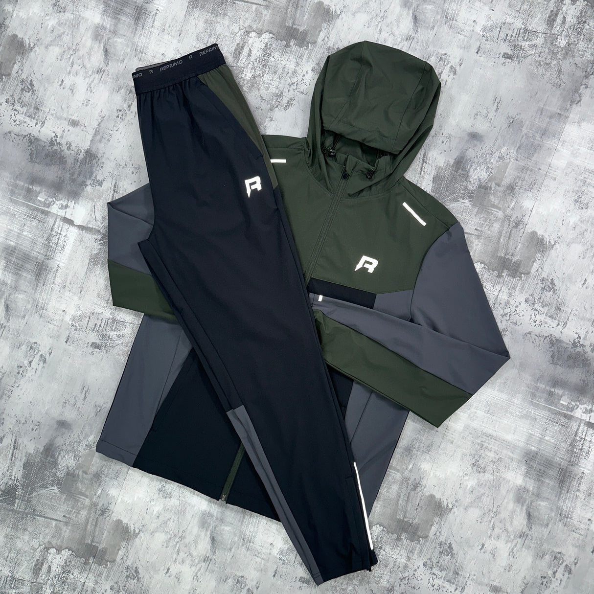 Reprimo Flight Set Olive / Dark Grey - Jacket and Trousers