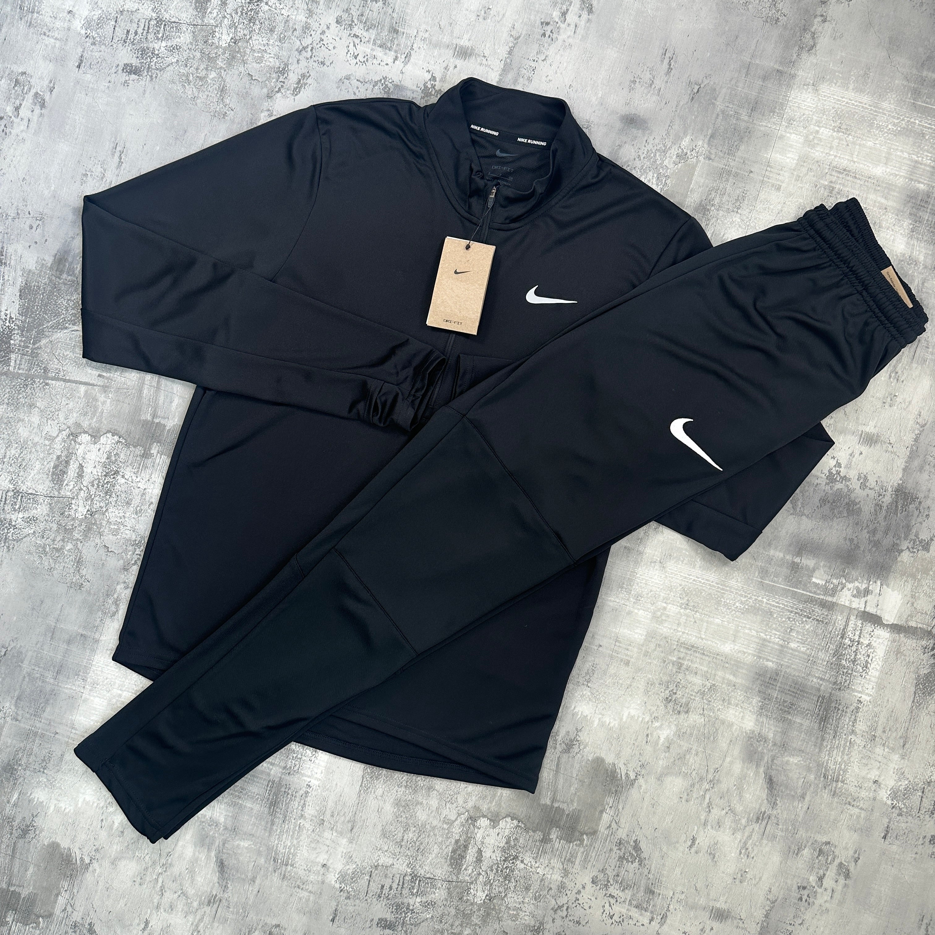 Nike Dri-Fit Pacer set Black - 1/2 zip & trousers