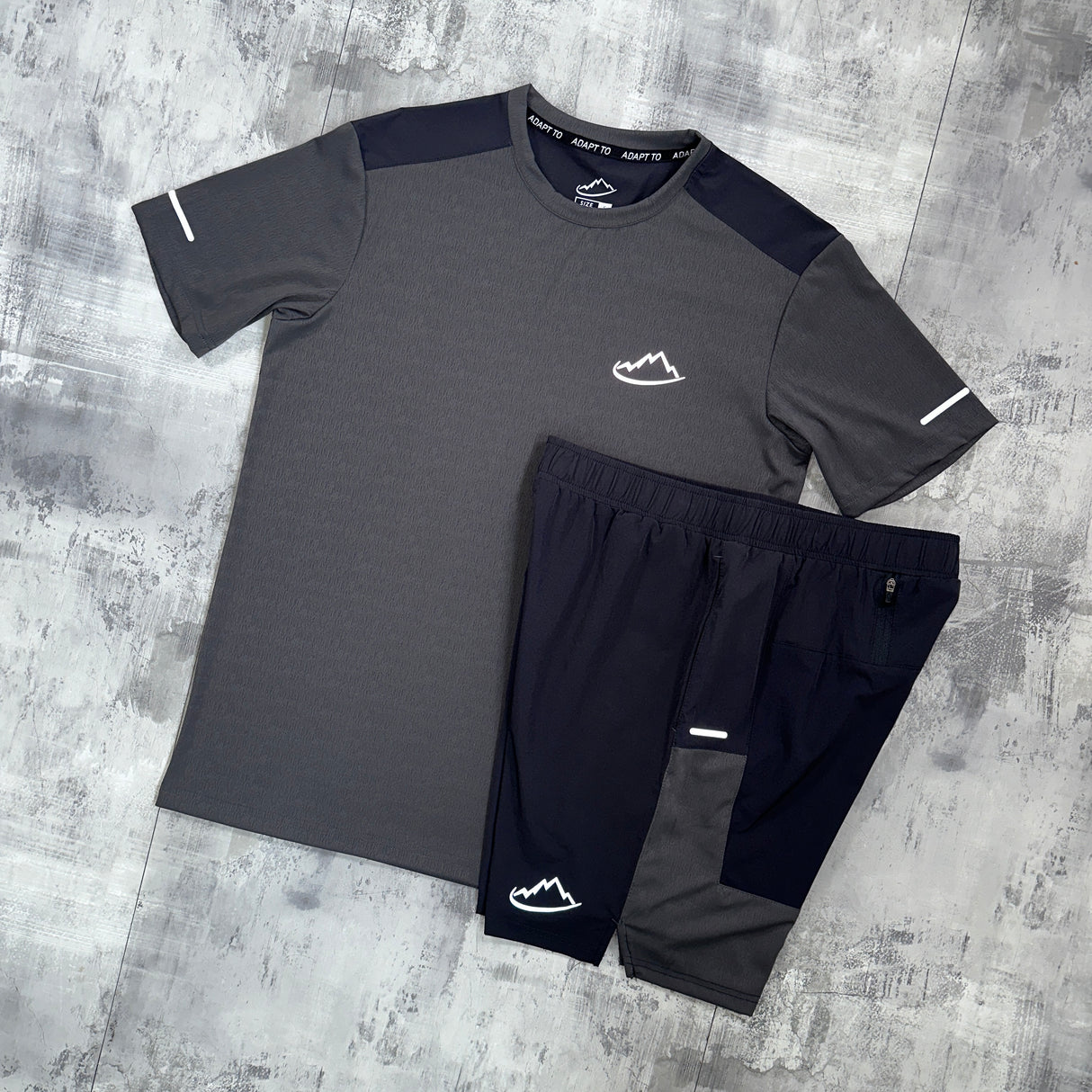 Adapt To FLY-R Set Grey - T-shirt & Shorts