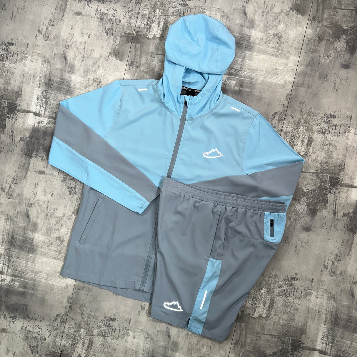 Adapt To Running 2.0 Set Sky Blue - Jacket & Shorts