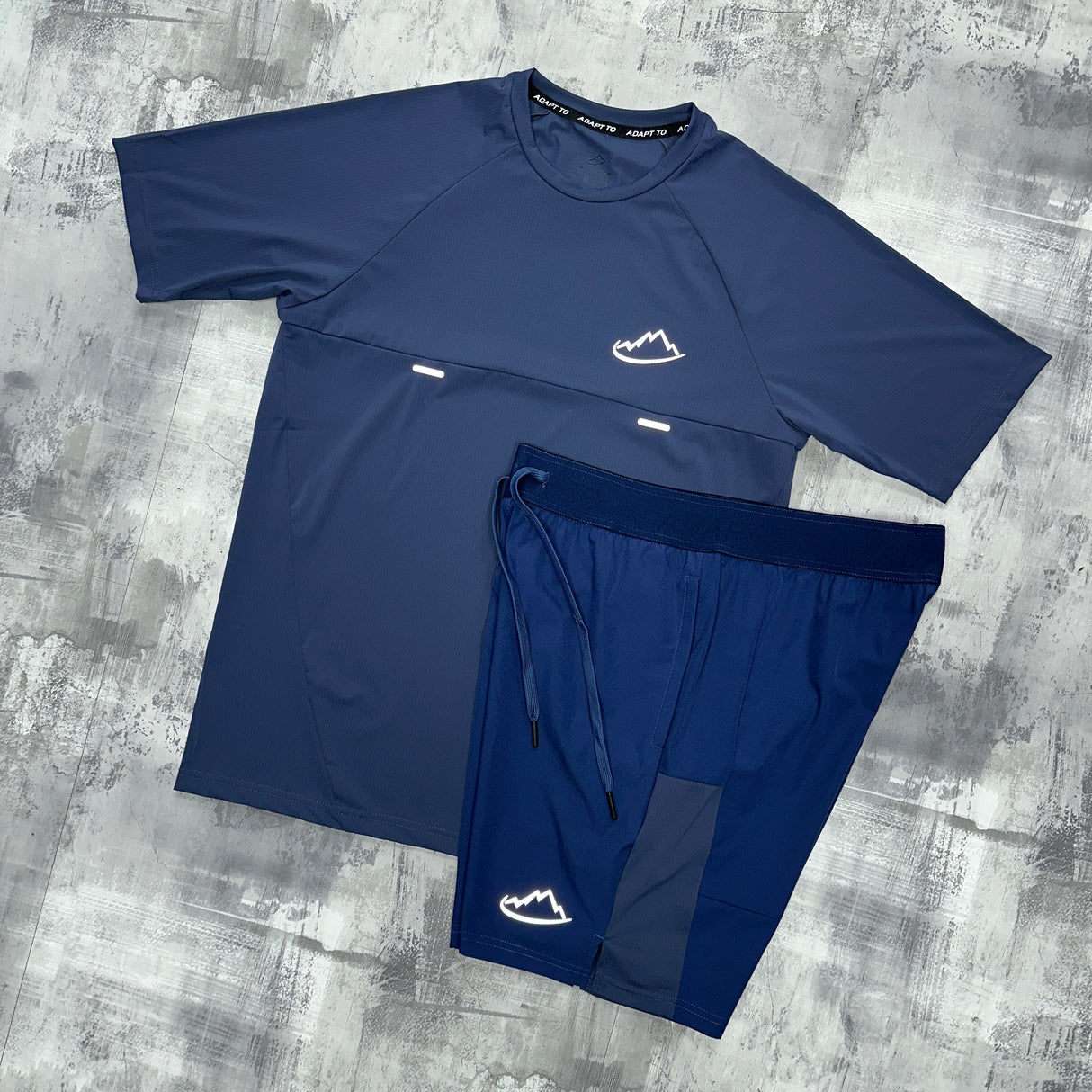 Adapt To Assist Set Petrol Blue - T-shirt & Shorts