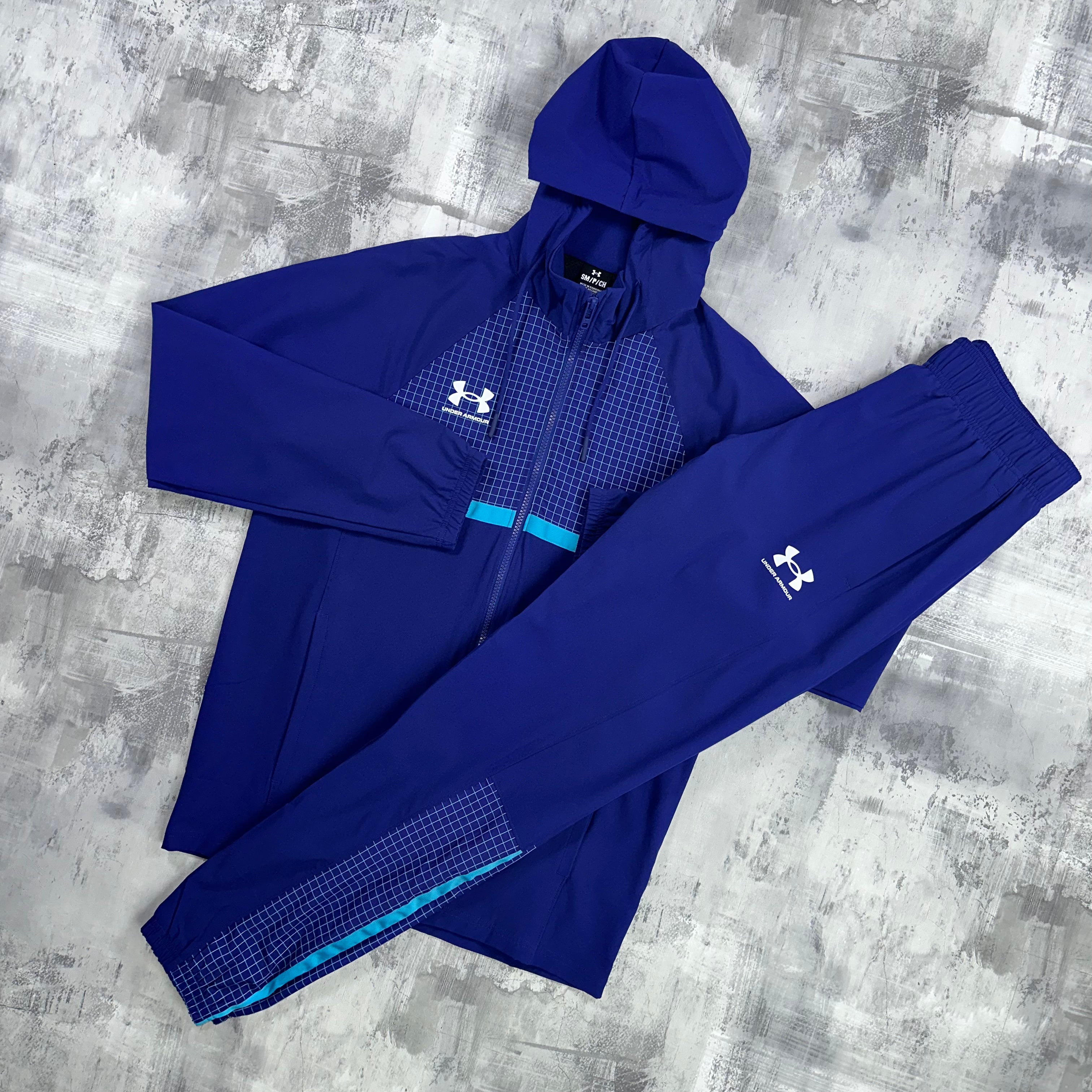 Under Armour Grid tracksuit Purple - jacket & trousers