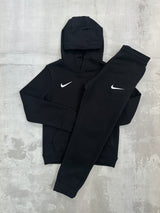 Nike Junior Club Tracksuit Black - Hoodie & Joggers