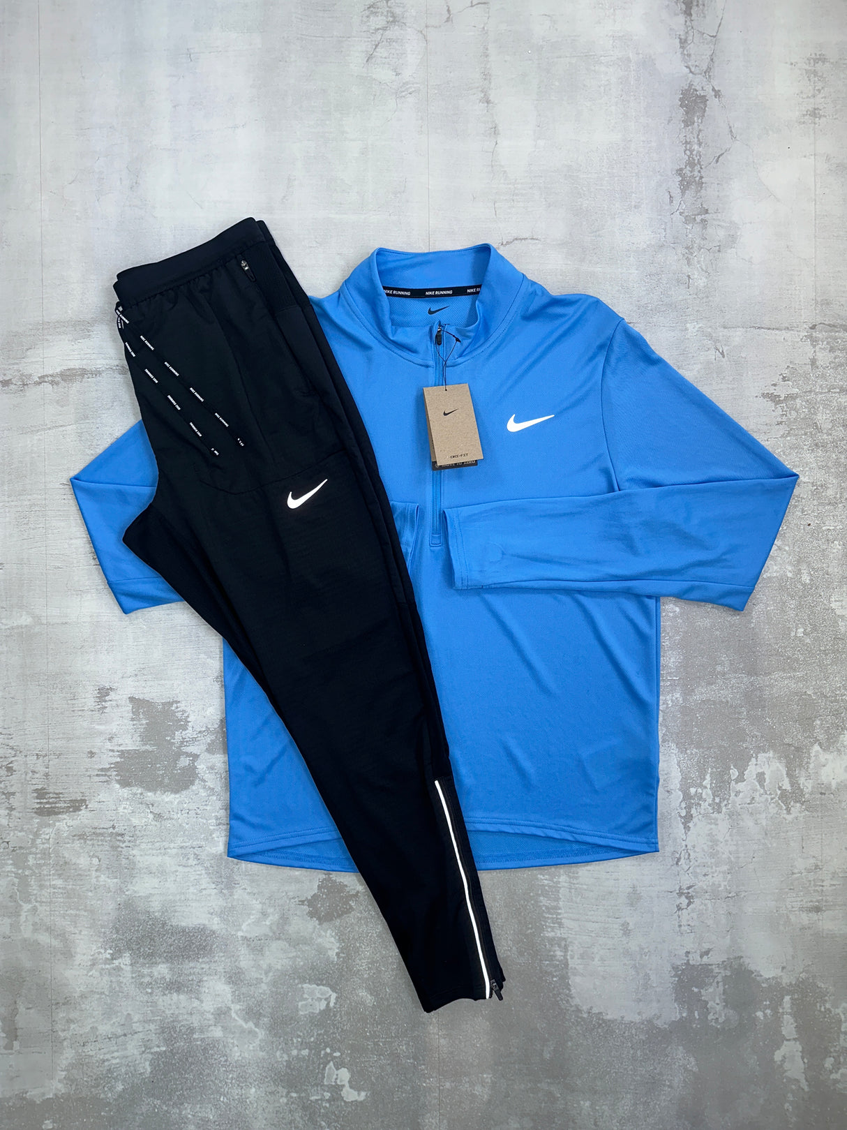 Nike Dri-Fit Pacer set Sky Blue - 1/2 zip & trousers