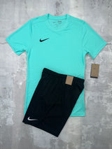 Nike Junior Dri-Fit set | Turquoise & Black | T-shirt & shorts