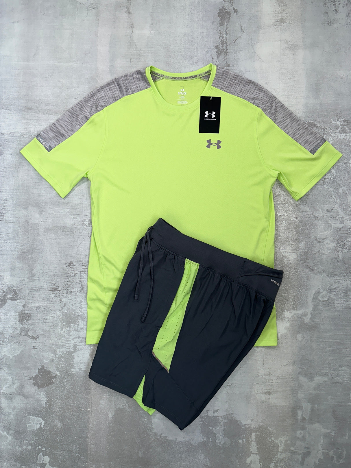 Under Armour Utility set Morph Green - t-shirt and shorts