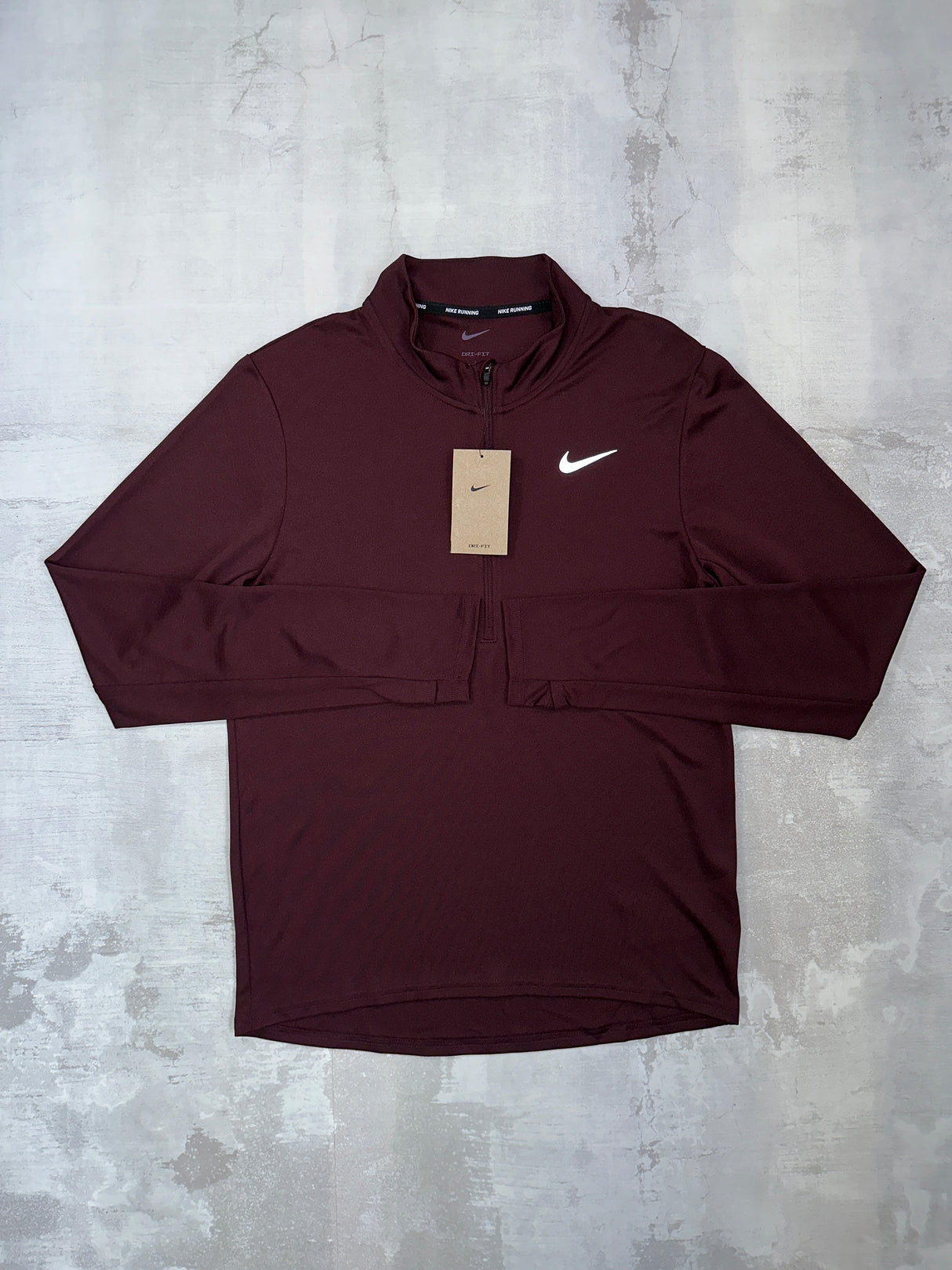 Nike pacer 1/2 zip Burgundy