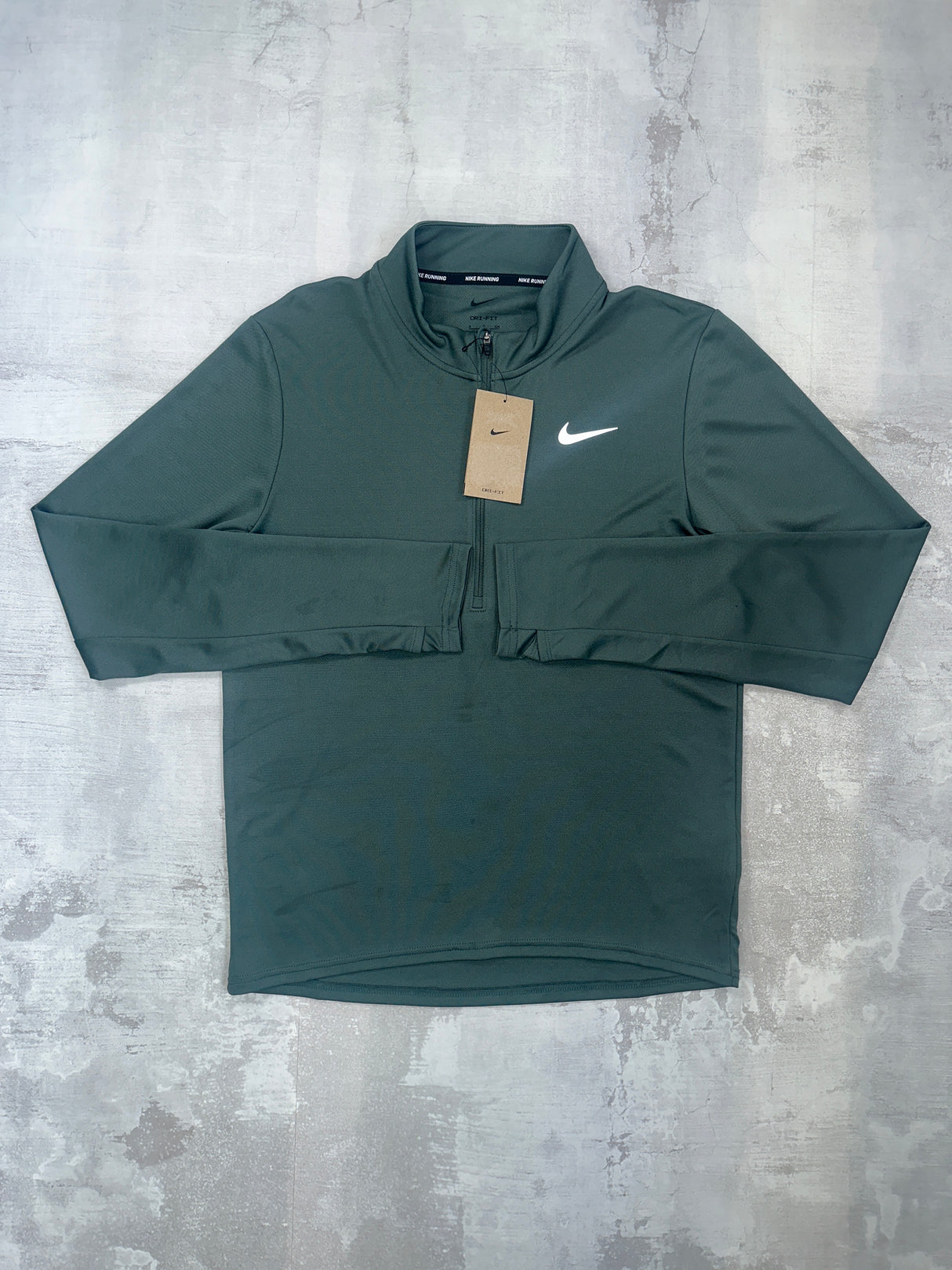 Nike pacer 1/2 zip Forest Green