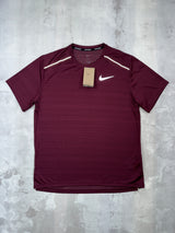 Nike Miler t-shirt Burgundy