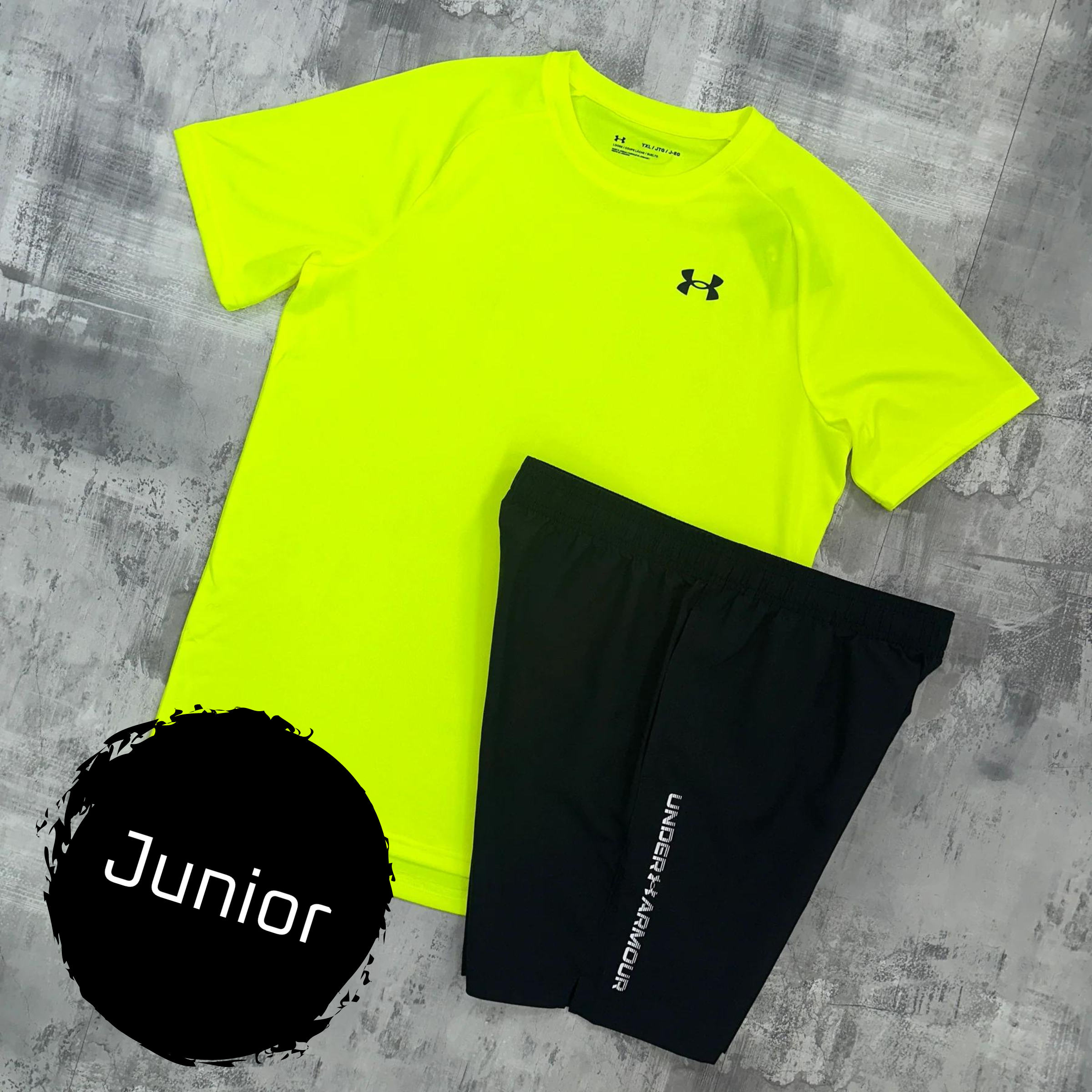 Under Armour seamless set Neon - T-shirt & Shorts
