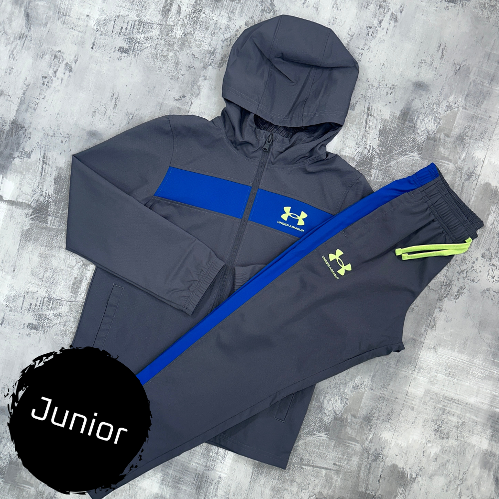 Under Armour Junior Run Tracksuit Grey - Jacket & Trousers