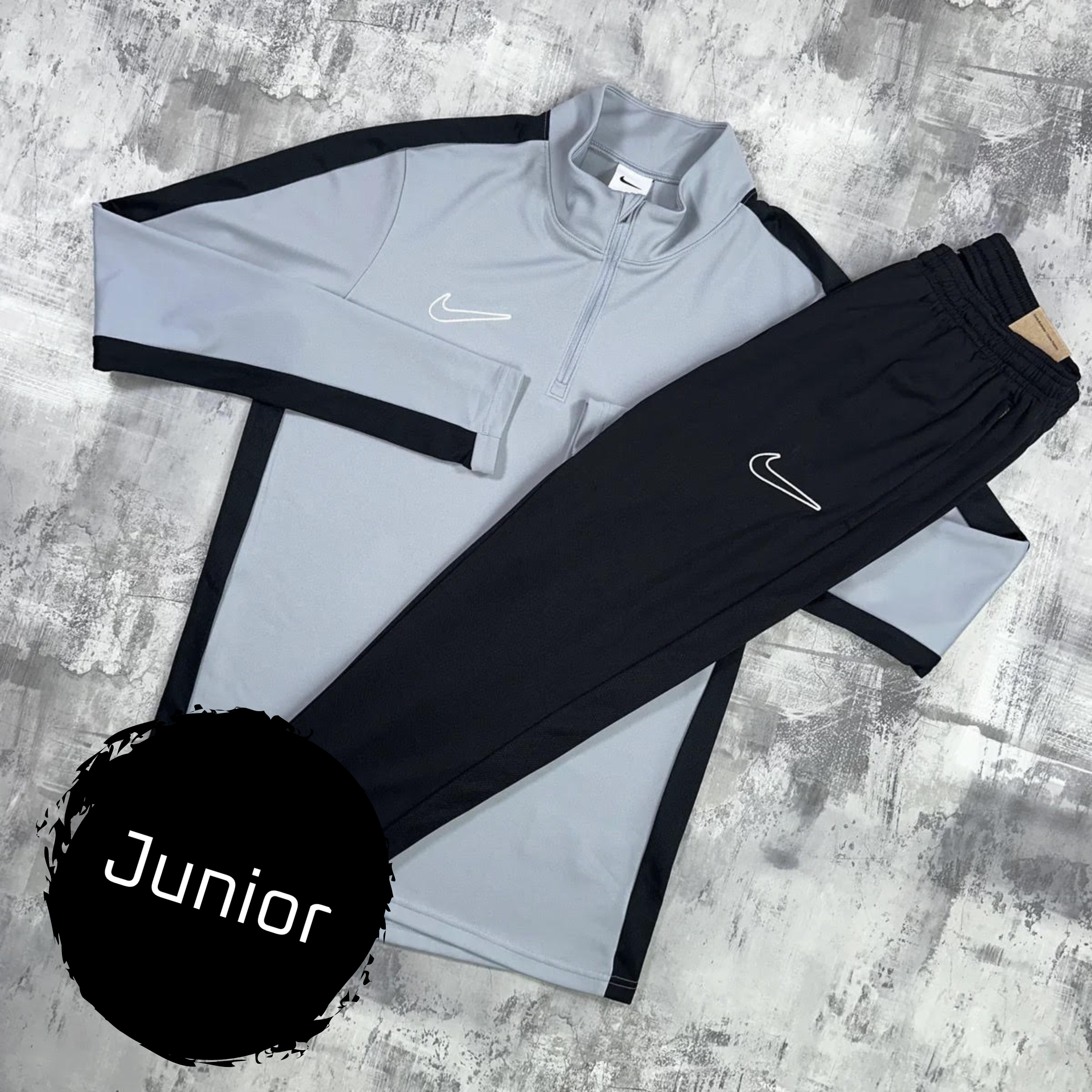 Nike Junior Academy set Grey - 1/2 Zip & Trousers