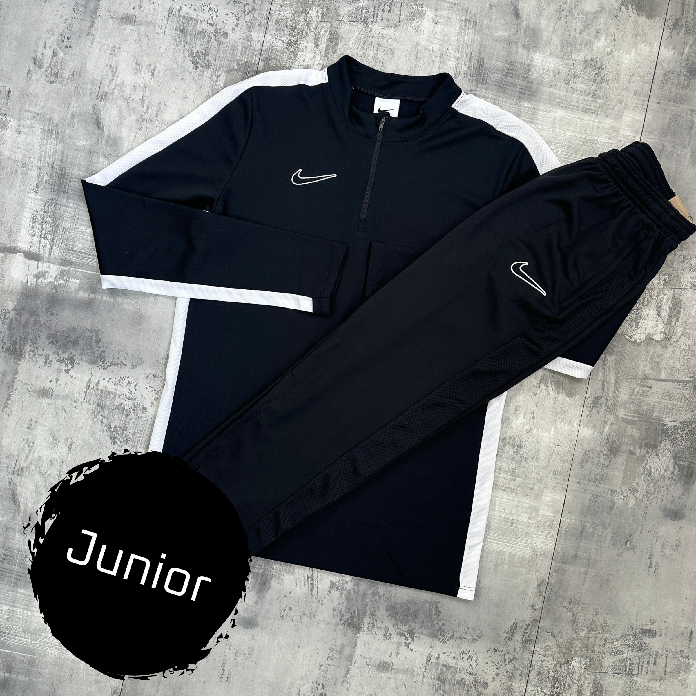 Nike Junior Academy set Black - 1/2 Zip & Trousers